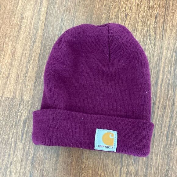 2/25$ Carharrt Purple Youth Beanie - Picture 1 of 3